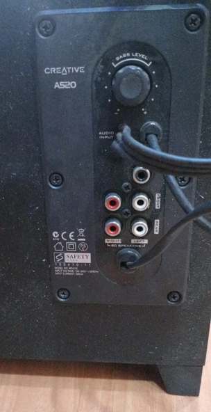 CREATİVE A520 5+1 SES SİSTEMİ ( KABLOLARI YENİLENMİŞ - SAĞLAM ) - 2