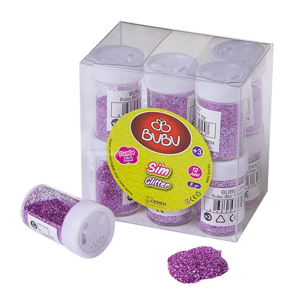 Bu-Bu Sim Pembe Renk 8 gr 12 Lİ PAKET-12-LI-PKT ürün görseli