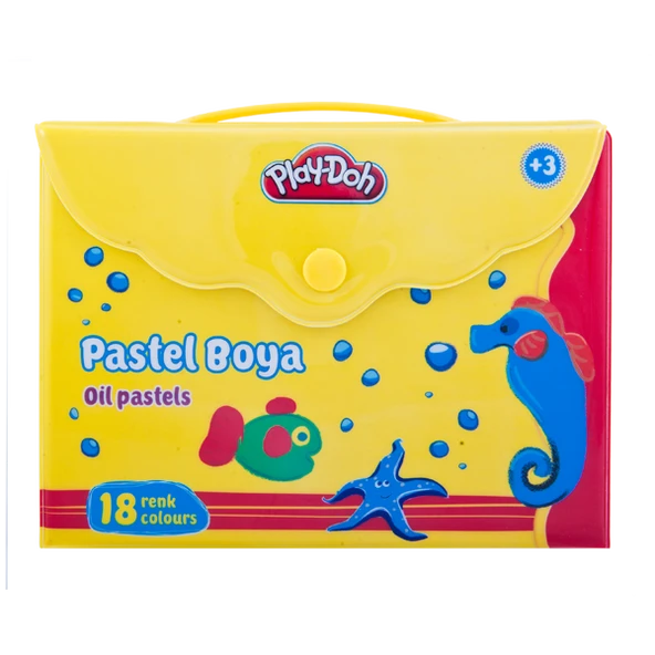 Play-Doh Pastel Boya Çantalı 18 Renk PLAY-PA006