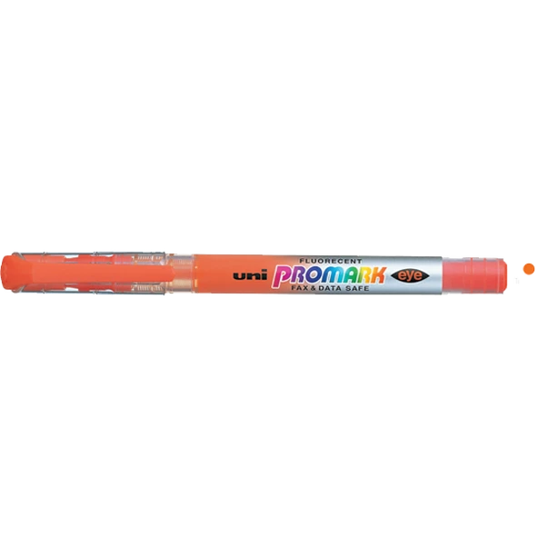 Uni-Ball Fosforlu Kalem ( 12 adet ) Promark Eye Cep Tipi Turuncu USP-105
