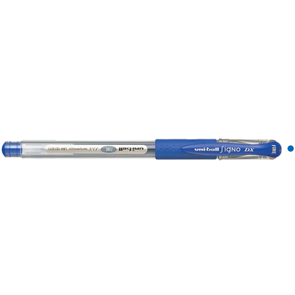 Uni-Ball Roller Kalem ( 12 adet )  Signo DX Fine Jel Bilye Uç 0.7 MM Mavi UM-151 ürün görseli