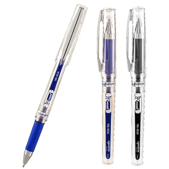 Mikro Roller Kalem Jel Bilye Uçlu 1.0 MM Mavi İmza Kalemi (12 li ) MK-8526 ürün görseli