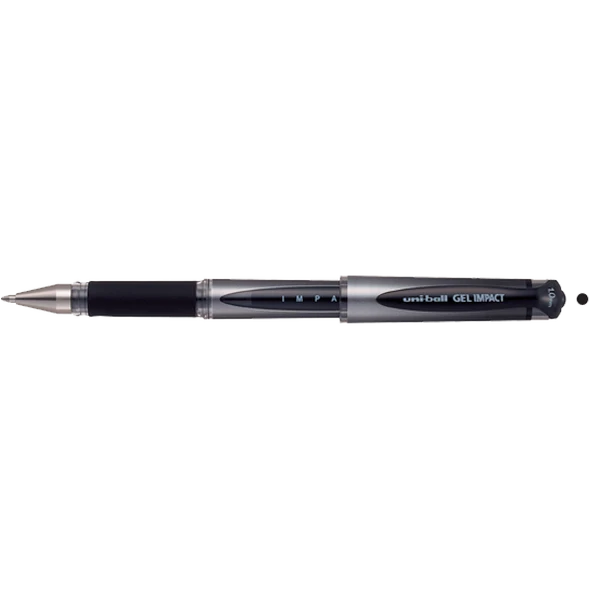 Uni-Ball Roller Kalem ( 12 ADET ) Signo Broad Jel Bilye Uç İmza Kalemi 1.0 MM Siyah UM-153S - 2