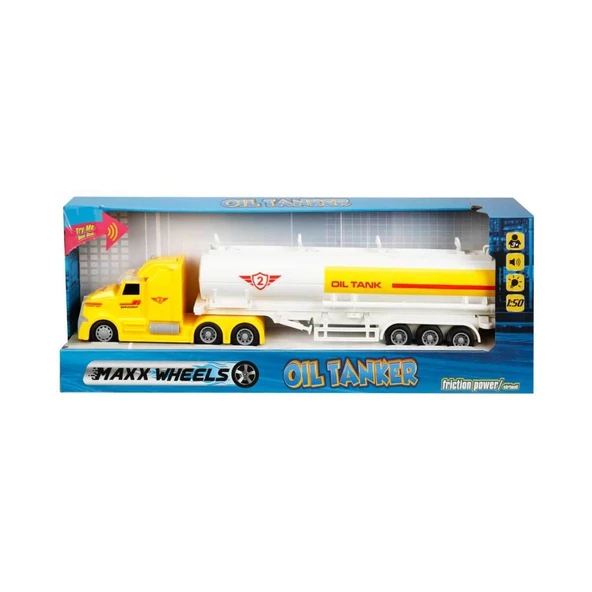 Sunman Oyuncak Maxx Wheels Sesli ve Işıklı Yakıt Tankeri 1:50