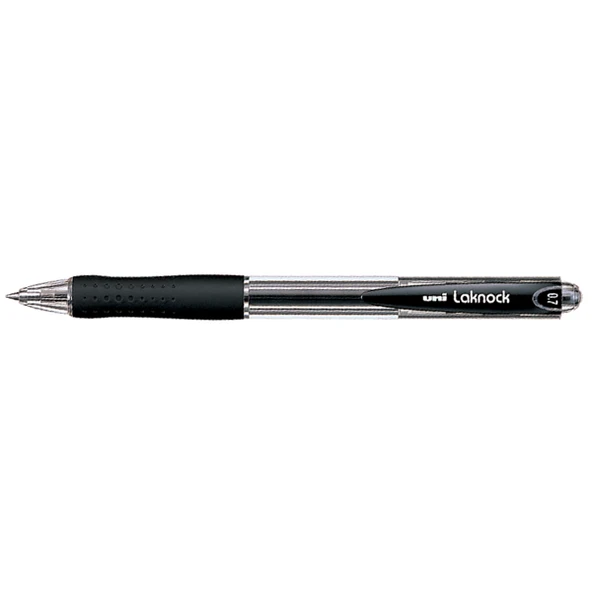 Uni-Ball Tükenmez Kalem( 12 adet) Laknock Micro 0.7 MM Mekanik Bilye Uç Siyah SN-100