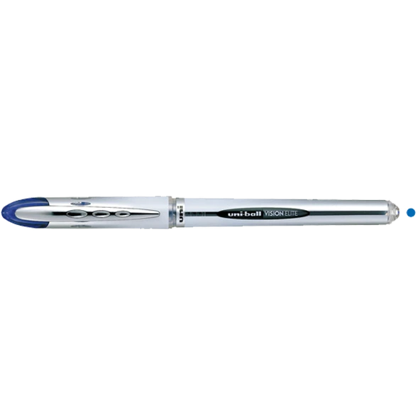 Uni-Ball Roller Kalem  ( 12 adet )Vision Elite Bilye Uç 0.8 MM Mavi UB-200 - 2