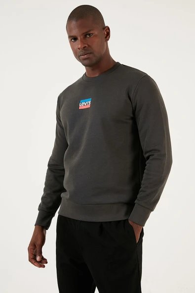 Pamuklu Regular Fit Bisiklet Yaka Sweat Erkek SWEAT A2824 - 2