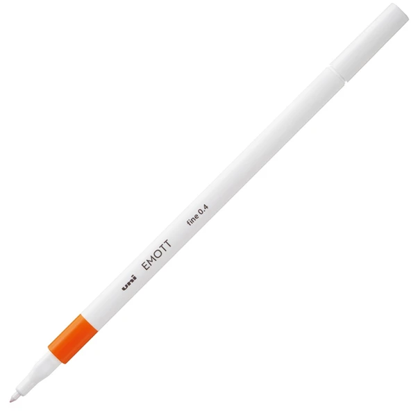 Uni-Ball Akrilik Uçlu Kalem Emott 0.4 MM Fine Turuncu-10-PKT