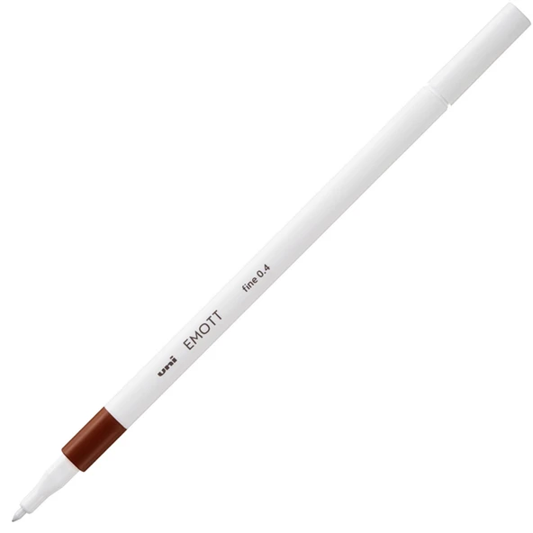 Uni-Ball Akrilik Uçlu Kalem Emott 0.4 MM Fine Kahverengi-10-PKT