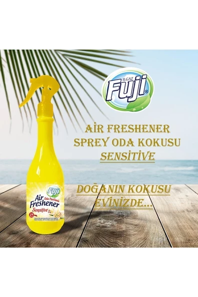 Sensitive Oda Spreyi 400 Ml 6'lı Eko Paket - Air Freshener Neon Beyaz Zambak Oda Kokusu - 3