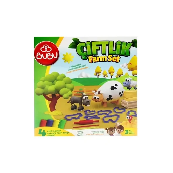 Bu-Bu Oyun Hamuru Seti Çiftlik (M) BUBU-OH0017