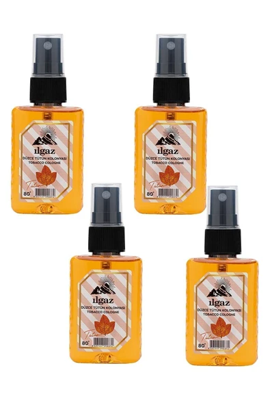 Tütün Kolonyası 80 Derece 4'lü Sprey Kolonya Seti 50 Ml - Elegance Series - 2