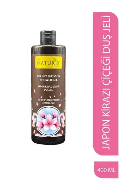 Ilgaz Naturix Organix Organik Japon Kirazı Duş Jeli 400 Ml Paraben Fosfat İçermez Kalıcı Aromatik Kokulu Duş Jeli