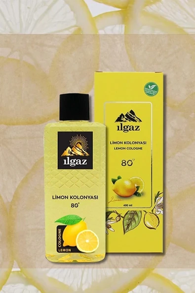 3'lü Limon Kolonyası Seti 400 ml  80°Derece - Elegance Series Dökme Kolonya