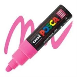 Uni-Ball Posca 4.5-5.5 Su Bazlı Poster Markörü Pembe PC-7M