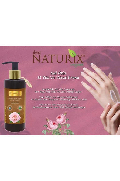 Gül Özlü El, Yüz ve Vücut Bakım Kremi 250 Ml - 2'li Eko Paket Nemlendirici ve Onarıcı Vücut Losyonu - 3