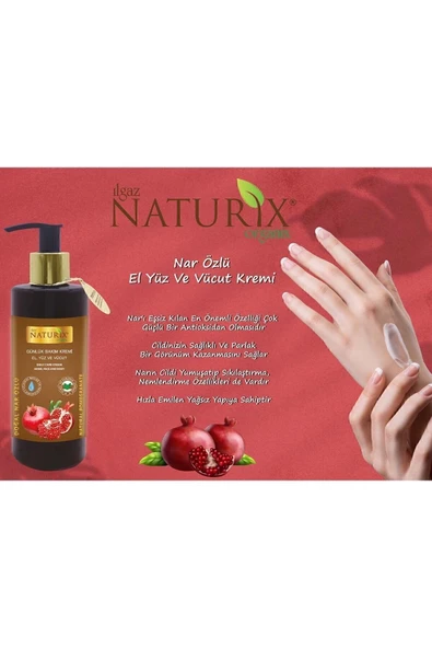 Nar Özlü El, Yüz ve Vücut Bakım Kremi 250 Ml - 2'li Eko Paket Nemlendirici ve Onarıcı Vücut Losyonu - 4