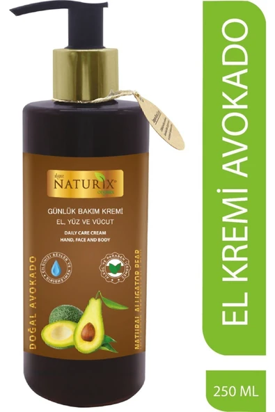 Avokado Özlü El, Yüz ve Vücut Bakım Kremi 250 Ml - Nemlendirici ve Onarıcı Vücut Losyonu