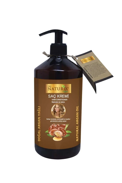 Naturix Siyah Sarımsak Şampuan & Argan Yağlı Saç Kremi Seti - 600ml Şampuan + 500ml Krem - Resim 3