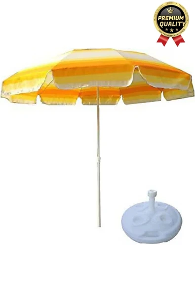 Yeni Seri Pratik Uzun Ömürlü Büyük Boy Dayanıklı Plastik 49x9 cm Plaj Kamp Bahçe Şemsiyesi Bidonu - 4