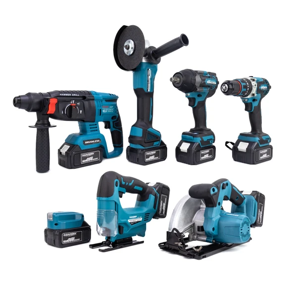 DAWREEK YEDİLİ SET MK800 (POWERBANK&LED+ Ş.Hilti+Ş.spral+S.Sıkma+13mm Ç.Mandren+Ş.Dekupaj+Sunta Kesm - 3