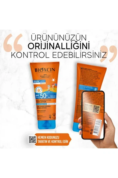 Bioxcin Sun Care Çok Çok Yüksek Korumalı Çocuk Güneş Kremi 50 Spf - % 100 Botanik Aktif 200 ml - 8