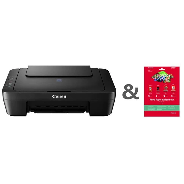 Canon Pixma E414 Yazıcı Tarayıcı Fotokopi + Fotoğraf Kağıdı Hediyeli!