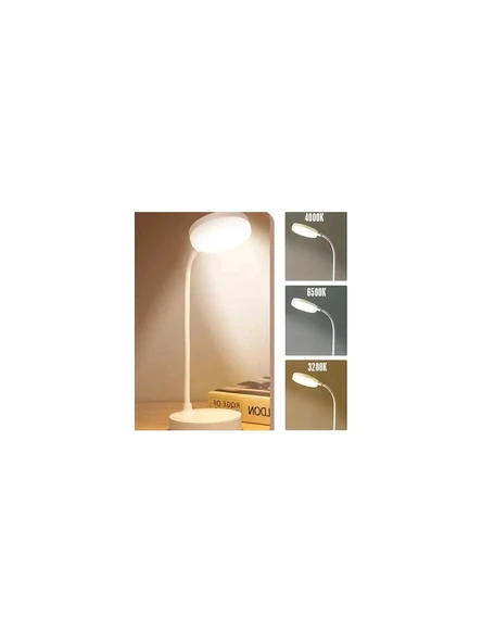 Cata CT-8440 Berlin Beyaz Şarjlı Masa Lambası 3 Renk