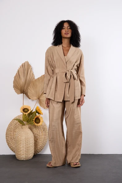 Vizon Oversize Kimono Takım - 3