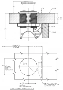 Southco Marine çekmece/dolap kulbu