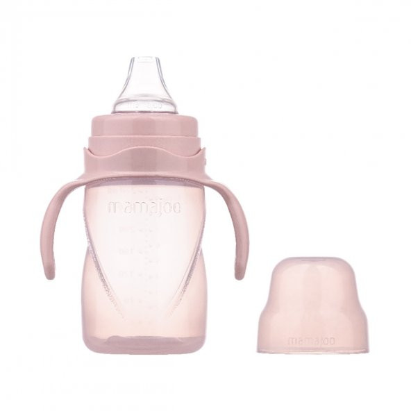 Mamajoo 270ml Kulplu Eğitici Bardak Seti / Powder Pink - 3