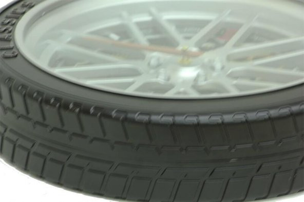 Saat Çarklı Jant Duvar Saati Jant Lastik Dekoratif Hediyelik - 5