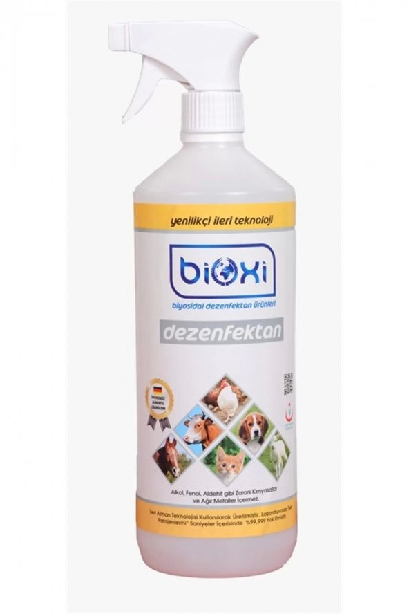 BİOXİ PET VETERİNER VE HAYVANCILIK DEZENFEKTANI 1000 ML