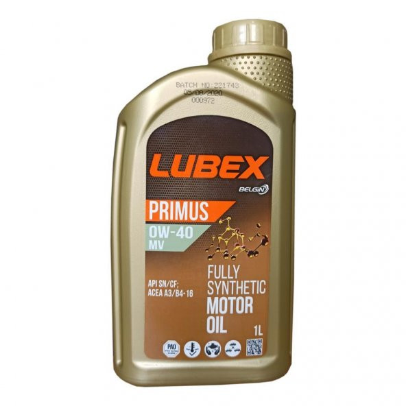 Lubex Primus MV 0W-40 1 Lt Tam Sentetik Motor Yağı (2 Adet) - 3