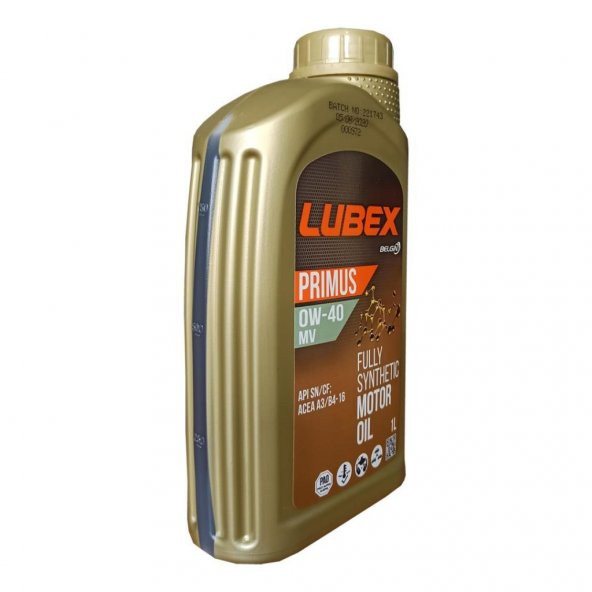Lubex Primus MV 0W-40 1 Lt Tam Sentetik Motor Yağı (2 Adet) - 4