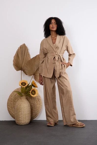 Vizon Oversize Kimono Takım - 2