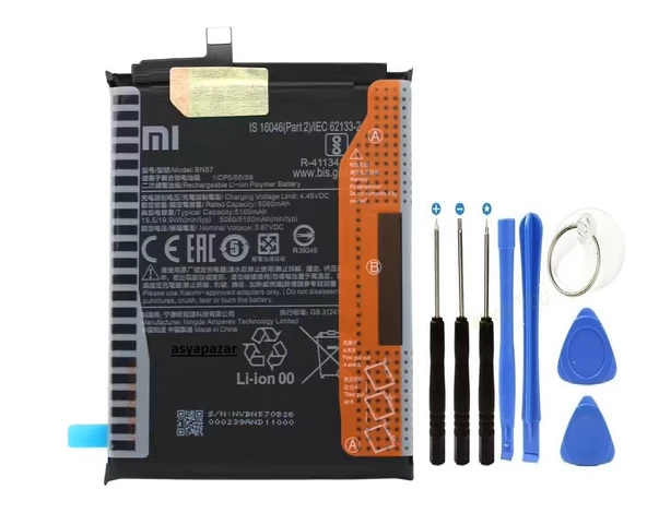 XİAOMİ POCO X3 PİL BATARYA BN57 + TAMİR SETİ ürün görseli