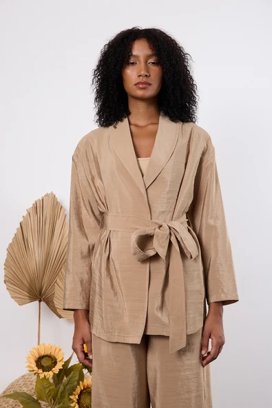 Vizon Oversize Kimono Takım - 5