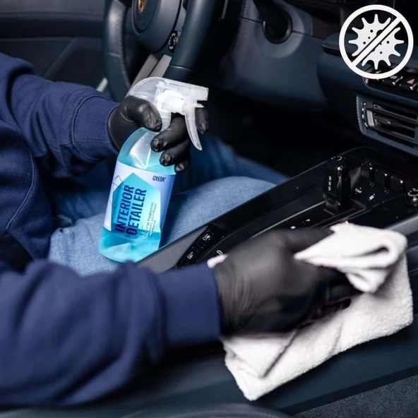 GYEON Q²M İnteriorDetailer Araç İçi Bakteri Virüs Temizleyici - 1000 ml -Alkol Bazlı Dezenfektan - 5