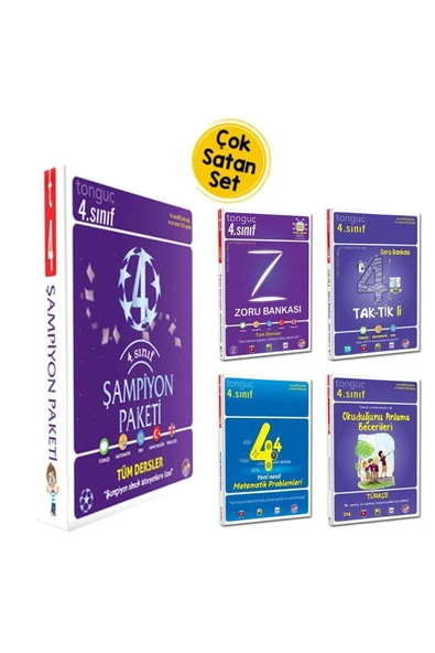 4. Sınıf Şampiyon Paketi Set - 4 Kitap