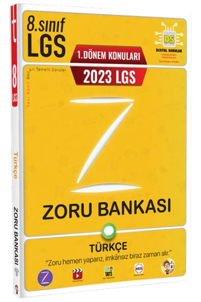Tonguç 2023 8. Sınıf Lgs 1. Dönem Türkçe Zoru Bankası