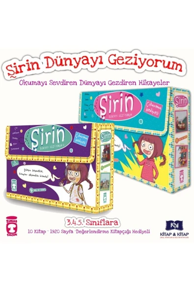 Şirin Dünyayı Geziyorum Serisi 1-2 (10 Kitap) + Değerlendirme