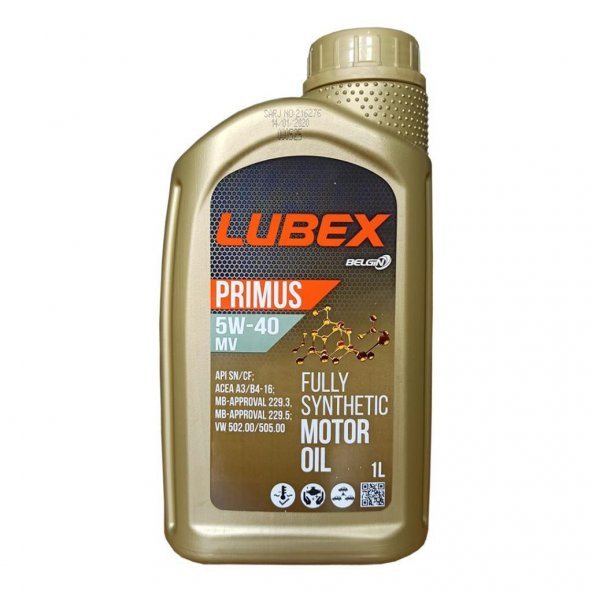 Lubex Primus MV 5W-40 1 Lt Tam Sentetik Motor Yağı (4 Adet) - 3