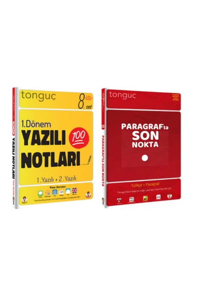 8. Sınıf Yazılı Notları 1. Dönem 1 Ve 2. Yazılı + Lgs Paragrafta Son Nokta