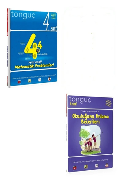 Tonguç 4.sınıf Yeni Nesil Matematik Problemler Okuduğunu Anlama Becerileri Set - 1