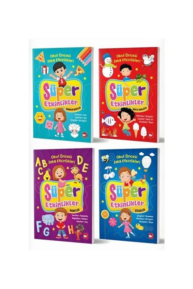 Süper Etkinlikler-okul Öncesi Zeka Etkinlikleri 4 Kitap