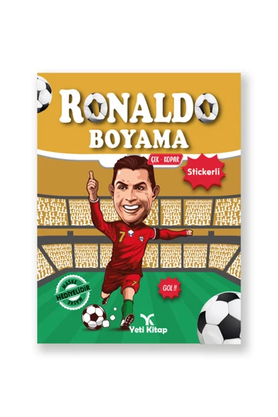 Futbolcu Boyama Kitapları (ronaldo Messi Neymar Mbappe Efsaneler)