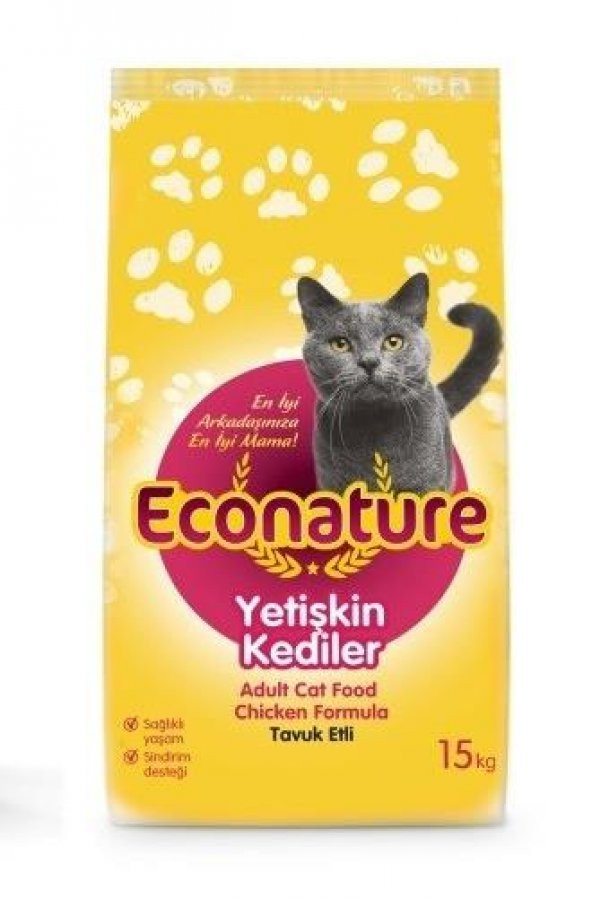 Econature Tavuklu Yetişkin Kedi Maması 15 Kg - 3
