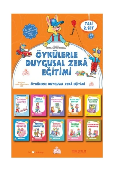 Tali 2 Öykülerle Duygusal Zeka Eğitimi Set 10 Kitap  Boyama Kitabı
