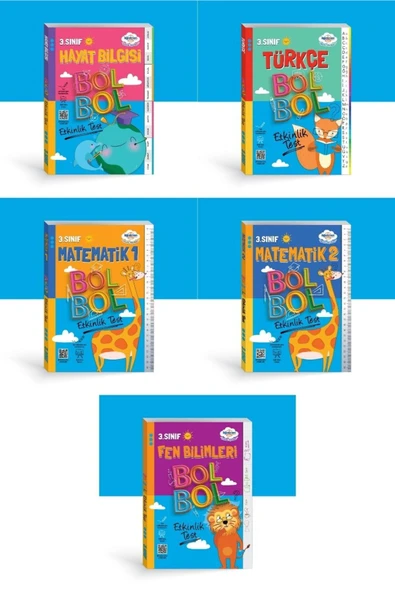 Öğretmen Evde 3. Sınıf 5 'li Kitap Seti 2024-2025